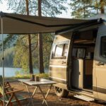 store banne sur un camping-car
